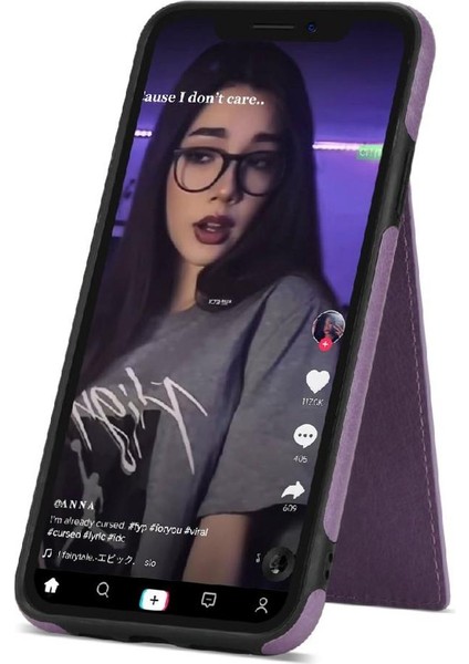 IPhone X/xs Slim Case Pu Deri Rfıd Engelleme Koruyucu ile Uyumlu (Yurt Dışından)