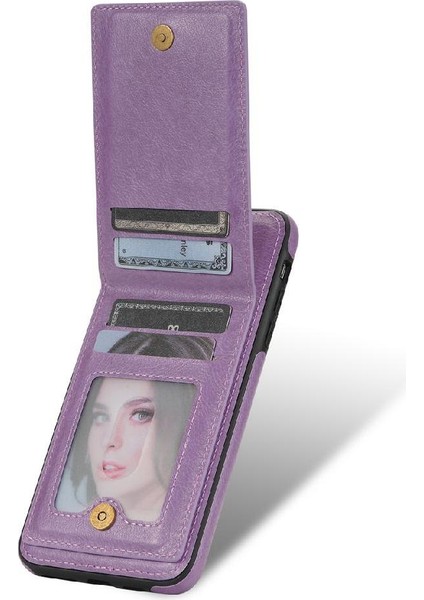 IPhone X/xs Slim Case Pu Deri Rfıd Engelleme Koruyucu ile Uyumlu (Yurt Dışından)