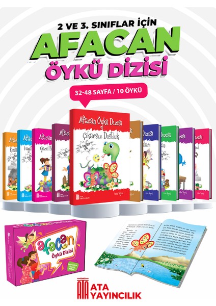 Afacan Öykü Dizisi (10 Lu Set)1,2 Ve 3.Sınıf