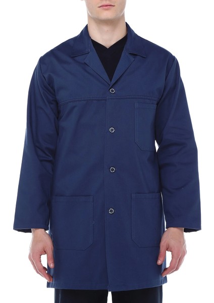 Lacivert İş Önlüğü , Gabardin Kumaş İş Önlüğü