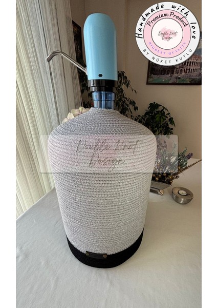 Damacana Kılıfı Dekoratif Sepet - Organizer / Hediyelik Hasır Jüt Tress