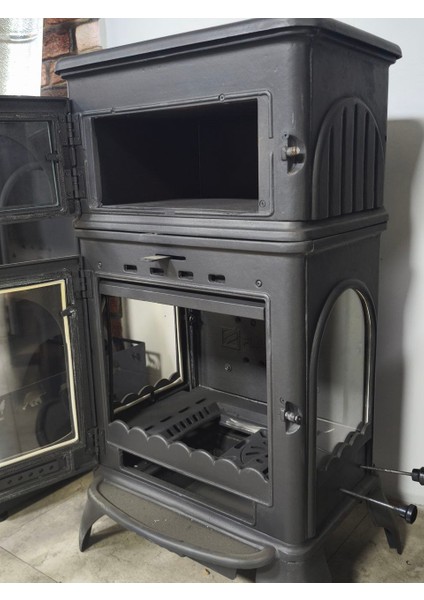 FS-024-AK Modena Lüx Oven Alttan Küllüklü Döküm Soba