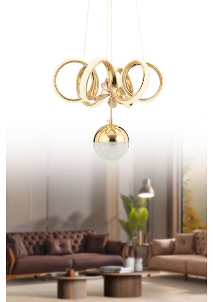 Istanbul Avize Gold Sea Beyaz Power Ledli Modern LED Avize indirimleri