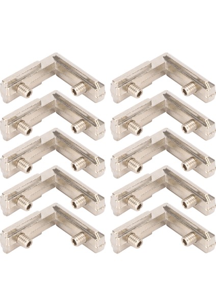 10 Adet Iç Köşe Bağlantı Braketi Döküm Çinko L Tipi M5 Aksesuarları 3D Yazıcı Için (Yurt Dışından) fiyatları