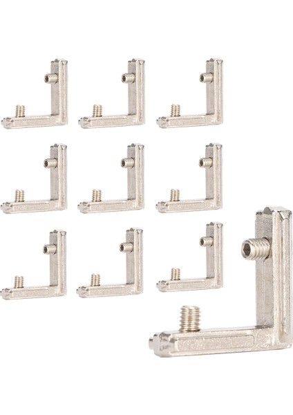 10 Adet Iç Köşe Bağlantı Braketi Döküm Çinko L Tipi M5 Aksesuarları 3D Yazıcı Için (Yurt Dışından) modelleri