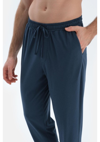 Lacivert Jogger Paça Basıc Penye Modal Pantolon indirimleri