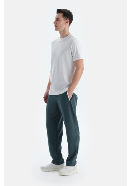Koyu Yeşil Erkek Modal Karışımlı Pantolon