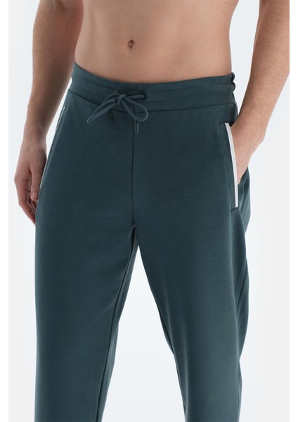 Koyu Yeşil Erkek Modal Karışımlı Pantolon indirimleri