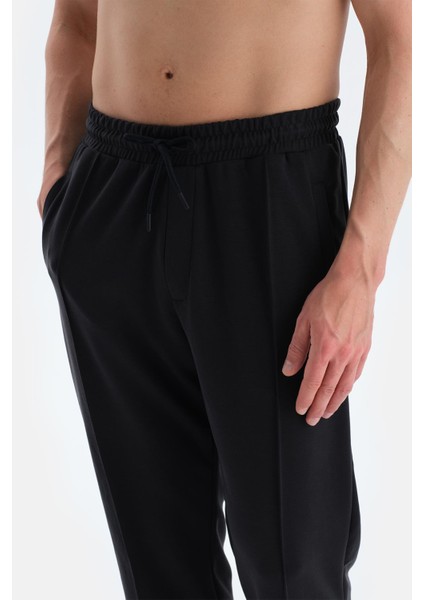 Siyah Nervür Detaylı Scuba Pantolon indirimleri