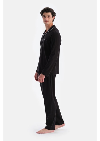 Siyah Merserize Pantolon