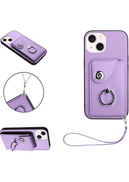 IPhone 15 Benzersiz Yüksek Kaliteli Kickstand Fonksiyonu Için Uyumlu Kılıf (Yurt Dışından)