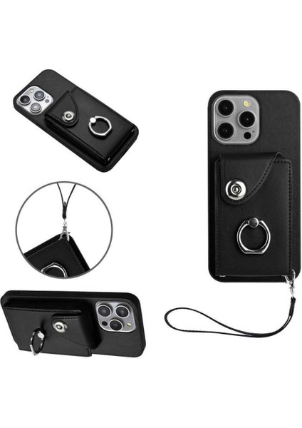 IPhone 15 Pro Max Yüksek Kaliteli Kickstand Fonksiyonu Için Uyumlu Kılıf (Yurt Dışından)