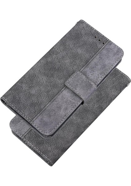 IPhone 16E Premium Pu Deri Cüzdan Kapak Için Flip Case Geometrik Özelliği (Yurt Dışından)