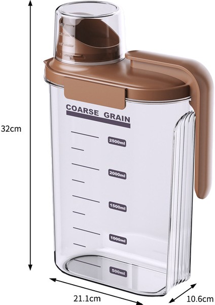 Gıda Sınıfı Mutfak Saklama Kavanozu Tahıl Saklama Kutusu Ölçekli Pet Kedi Köpek Maması Şeffaf Plastik Saklama Kavanozu (Yurt Dışından)