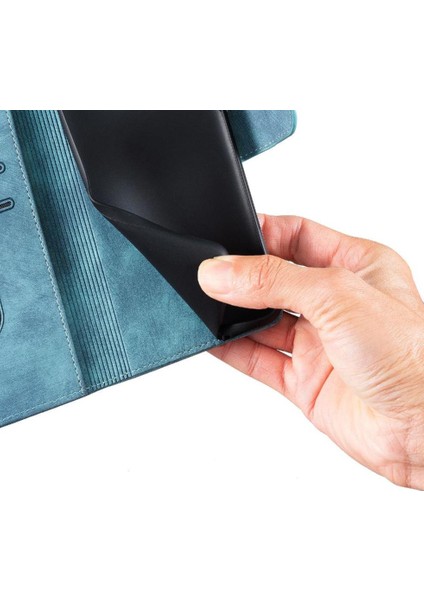 Galaxy S25 Kenar Kabartmalı Sevimli Kedi Tutucu Kapak Için Flip Case (Yurt Dışından)