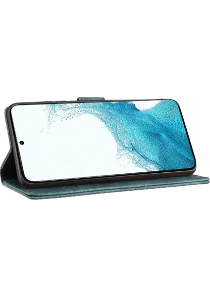Galaxy S25 Kenar Kabartmalı Sevimli Kedi Tutucu Kapak Için Flip Case (Yurt Dışından)
