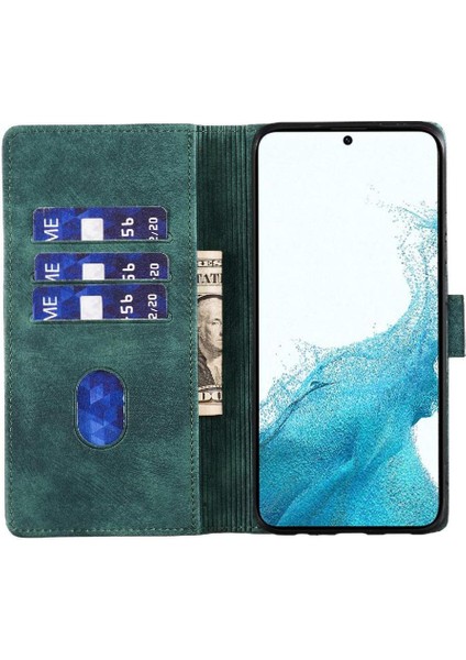 Galaxy S25 Kenar Kabartmalı Sevimli Kedi Tutucu Kapak Için Flip Case (Yurt Dışından)