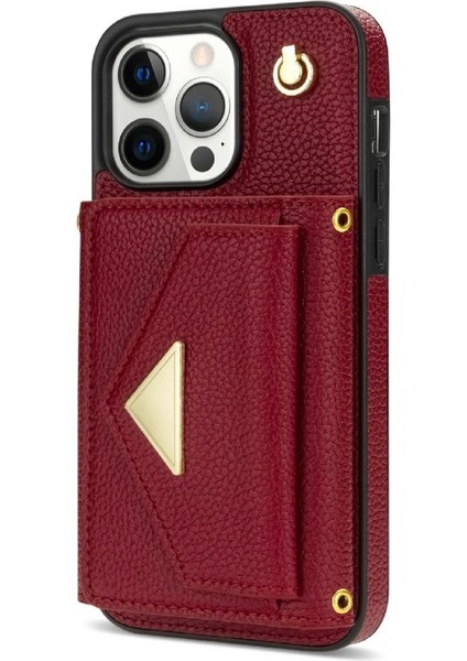 IPhone 13 Pro Max Akordeon Kart Durumda Koruyucu Kapak Pu ile Uyumlu (Yurt Dışından)