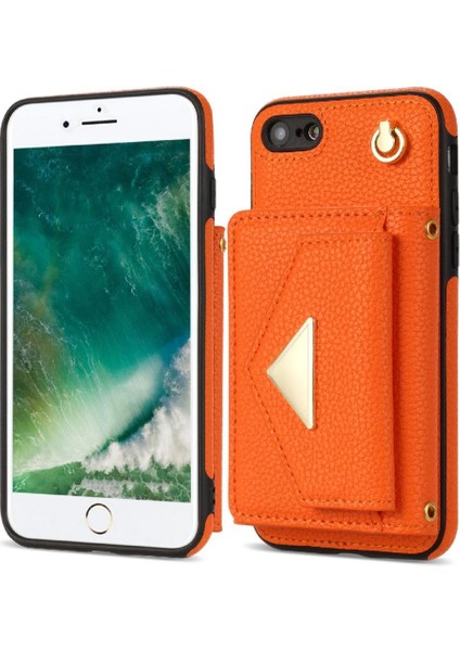 IPhone Se2 Akordeon Kart Durumda Flip Cüzdan Durumda Kart Tutun ile Uyumlu (Yurt Dışından)
