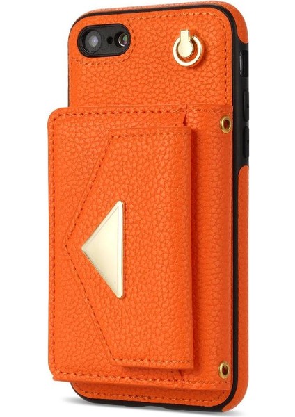 IPhone Se2 Akordeon Kart Durumda Flip Cüzdan Durumda Kart Tutun ile Uyumlu (Yurt Dışından)