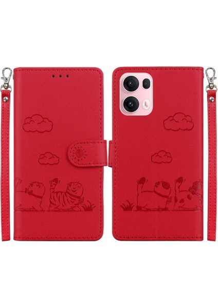 Reno 13 Pro Deri Cüzdan Kart Yuvası Tutucu Kedi Için Flip Case (Yurt Dışından) indirimleri