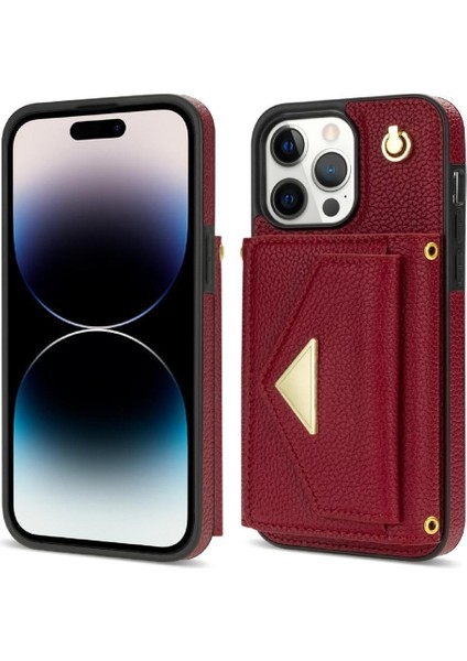 IPhone 15 Pro Max Akordeon Kart Durumda Kart Tutun Manyetik ile Uyumlu (Yurt Dışından)