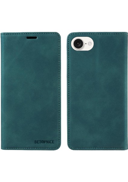 IPhone 16E Pu Deri Koruyucu Folyo Cüzdan Manyetik Için Kılıf (Yurt Dışından)
