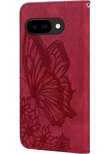 Pixel 9A Kickstand Koruyucu Deri Cüzdan Için Flip Case Büyük (Yurt Dışından)