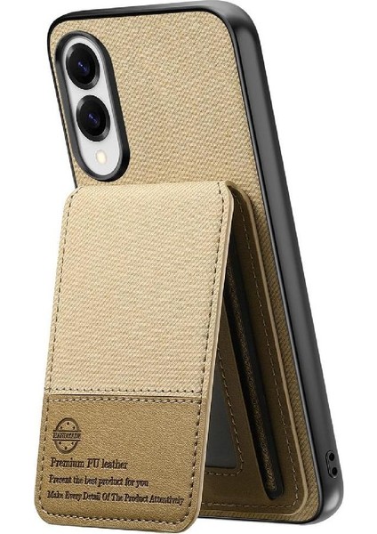 Galaxy S25 Kenar Deri Çanta Cüzdan Darbeye Dayanıklı Rfıd Için Kılıf (Yurt Dışından)