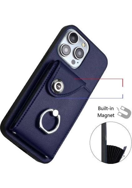 % IPhone 15 Pro Doğru Insizyon Kickstand Fonksiyonu Için Uyumlu Kılıf (Yurt Dışından)