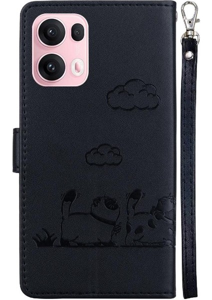 Reno 13 Pro Deri Cüzdan Kart Yuvası Tutucu Kedi Için Flip Case (Yurt Dışından) indirimleri