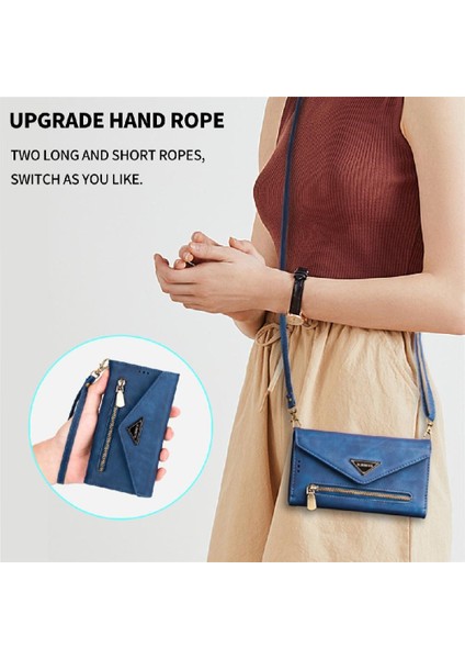 IPhone 16E Darbeye Dayanıklı Bilek Kayışı Crossbody Kayışı Için Fermuarlı Cep Kılıfı (Yurt Dışından) indirimleri