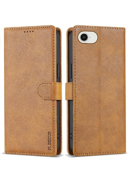 IPhone 16E Yan Cep Kart Yuvaları Manyetik Kapatma Çift Için Flip Case (Yurt Dışından)
