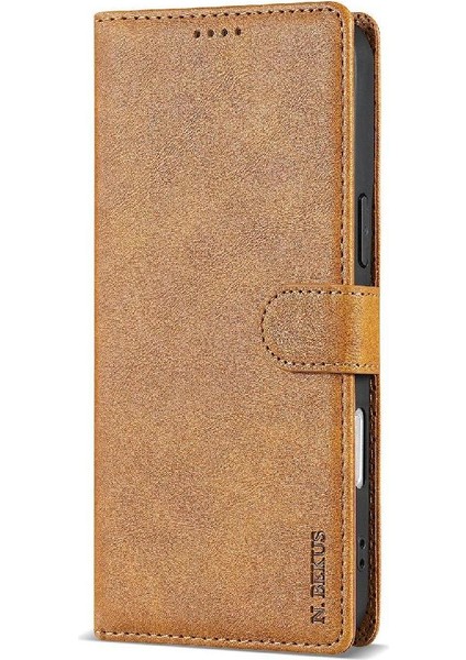 IPhone 16E Yan Cep Kart Yuvaları Manyetik Kapatma Çift Için Flip Case (Yurt Dışından)