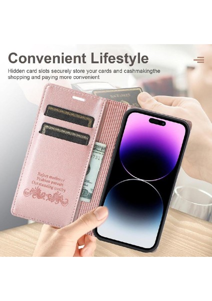 IPhone 16E Kılıf Koruyucu Kapak Pu Deri Manyetik ile Uyumlu (Yurt Dışından)