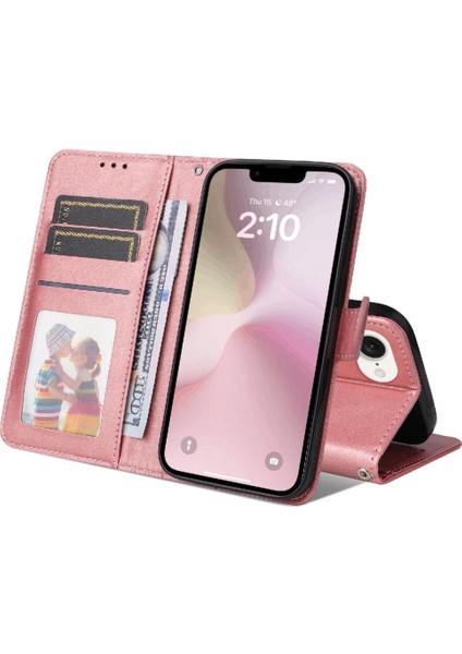 IPhone 16E Kılıf Manyetik Kapatma Kart Yuvaları ile Uyumlu Hassas Flip (Yurt Dışından)