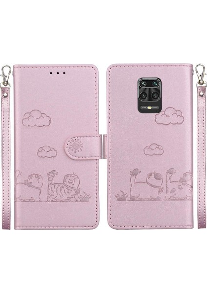 Redmi Not 9 Pro Max Kedi Için Flip Case Rfıd Kart Yuvası Tutucu (Yurt Dışından)