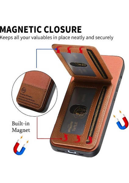15 Darbeye Dayanıklı Deri Çanta Cüzdan Rfıd Engelleme Için Flip Case (Yurt Dışından) modelleri