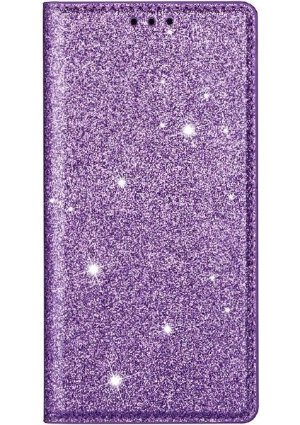 Glitter Flip Case Için IPhone 16E Flip Case Cüzdan Pu Deri Kart Tutucu (Yurt Dışından)