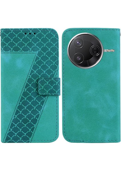 Poco F7 Ultra Cüzdan Kart Yuvası Fonksiyonu Için Telefon Kılıfı Kabartmalı Pu (Yurt Dışından)