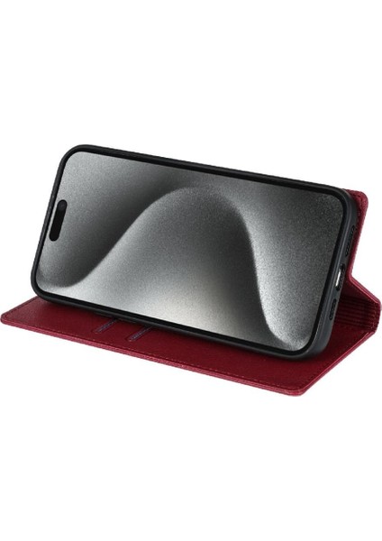 Iş Tarzı Durumda IPhone 16E Kart Tutucu Flip Case Için Darbeye (Yurt Dışından)
