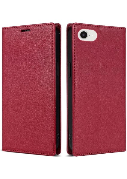 Iş Tarzı Durumda IPhone 16E Kart Tutucu Flip Case Için Darbeye (Yurt Dışından)