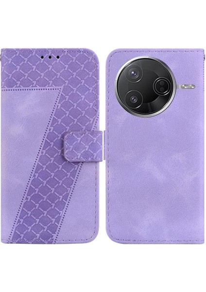 Poco F7 Ultra Cüzdan Kart Yuvası Fonksiyonu Için Telefon Kılıfı Kabartmalı Pu (Yurt Dışından)