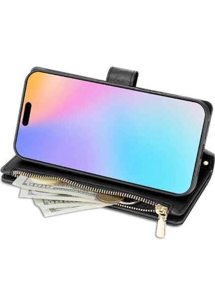 IPhone 16E Bilek Kayışı Koruyucu Kapak Kickstand Için Moda Cüzdan Kılıf (Yurt Dışından)