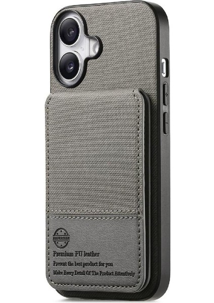 IPhone 16 Plus Kılıf Cüzdan Deri Kılıf Darbeye Dayanıklı Rfıd ile Uyumlu (Yurt Dışından)