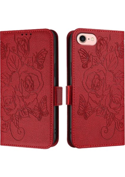 Kredi Kartı Yuvası Manyetik Cüzdan ile IPhone 16E Pu Deri Için Kılıf (Yurt Dışından)