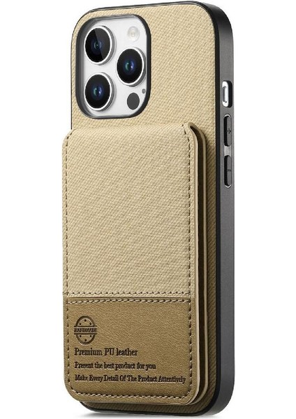 IPhone 16 Pro Max Kılıf Deri Çanta Rfıd Engelleme Cüzdan ile Uyumlu (Yurt Dışından)