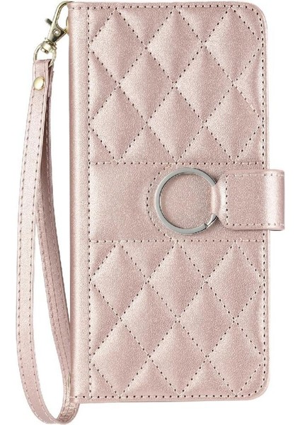 IPhone 14 Plus Koruyucu Kart Yuvaları Tutucu Pu Deri Bilek Için Flip Case (Yurt Dışından)
