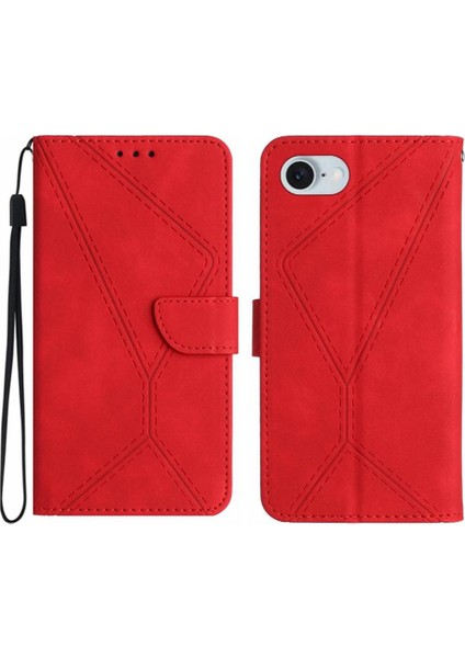 IPhone 16E Deri Cüzdan Için Flip Case Yüksek Kalite Tpu Yumuşak Pu Deri (Yurt Dışından)