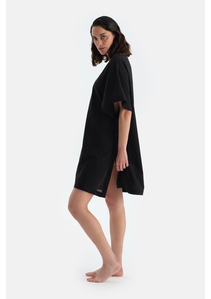 Siyah Kısa Kol Elbise modelleri